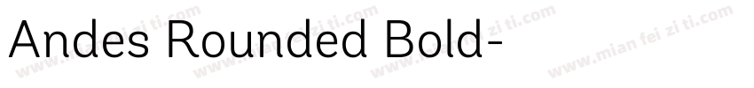 Andes Rounded Bold字体转换